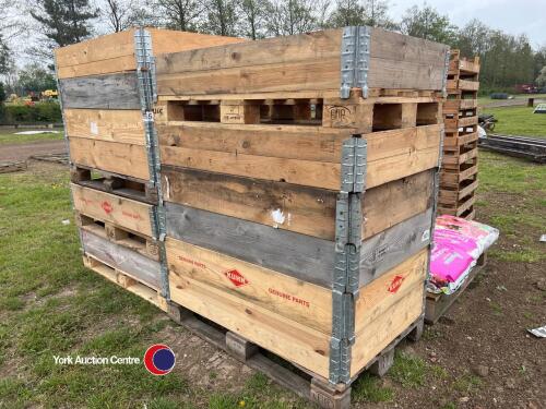 Pallet of raised bed garden planters