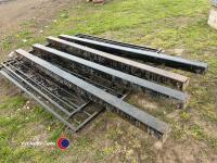 Various ornate metal panels with metal posts - 3
