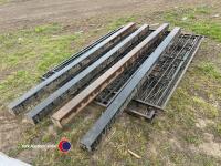 Various ornate metal panels with metal posts - 4