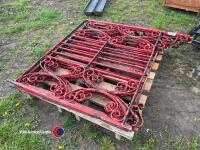 4 x heavy wrought iron ornate drive way gates - 3