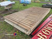 6 x approx 12ft x 6ft 6 fencing panels - 2