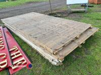 6 x approx 12ft x 6ft 6 fencing panels - 3