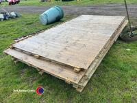 6 x approx 12ft x 6ft 6 fencing panels - 4
