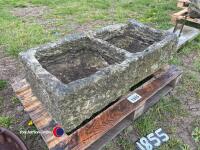 Double sided stone trough - 3