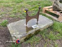 Stone boot scraper