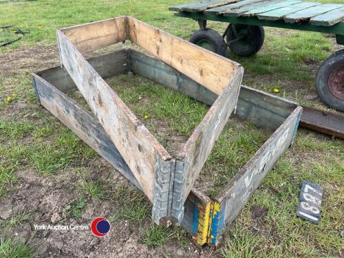 2 x wooden planters