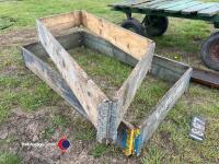 2 x wooden planters