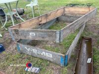 2 x wooden planters - 2