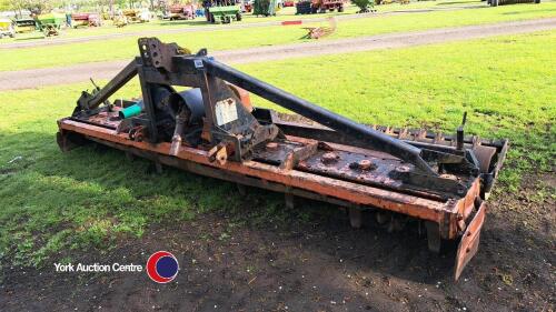 Maschio 4m power harrow, c/w packer roller