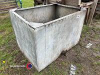 Galvanised garden planter