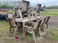 Garden table and 8 chairs - 2