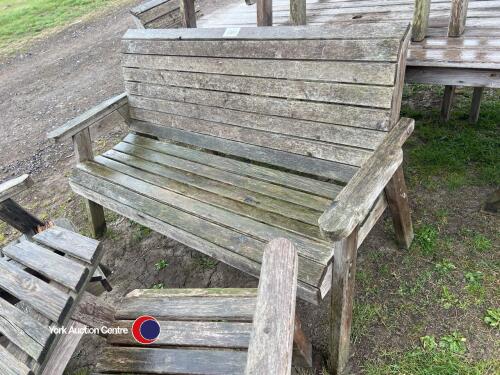 6ft wooden bench