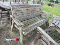 6ft wooden bench - 3