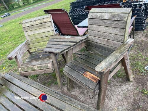 Companion seat and table