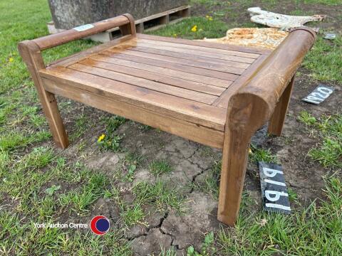 Hardwood garden table, new