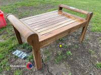 Hardwood garden table, new - 2
