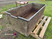 Large cast iron garden trough - 4