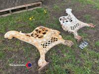 Cast iron bench ends - 2