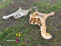 Cast iron bench ends - 3