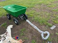 4 wheel garden tipping barrow