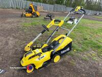Karcher cordless lawnmower and strimmer 2 battery a d charger - 2