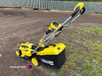Karcher cordless lawnmower and strimmer 2 battery a d charger - 3