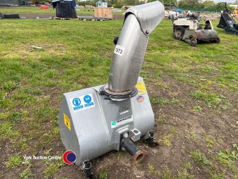Snow blower to fit on a garden rotovator