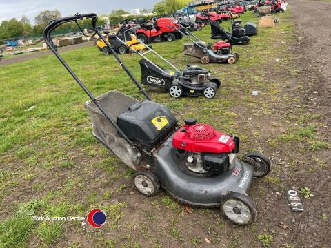 Honda Izy petrol rotary mower self propelled 18in cut c/w grass box, gwo
