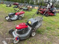 Honda Izy petrol rotary mower self propelled 18in cut c/w grass box, gwo - 2