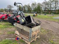 5 assorted rotary lawn mowers in wooden box, spares or repair - 2