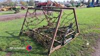 Folding chain harrow