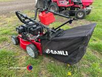 Sanli 18in cut lawnmower, oil changed, plug/carburettor cleaned, blade sharpened, with petrol can - 3