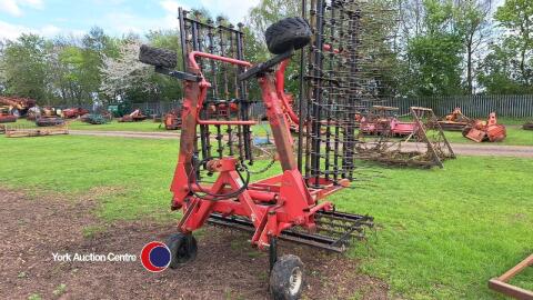 AG 6m grass harrow, hydraulic folding, heavy duty tines, wo