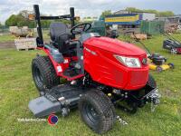Un-used Branson/TYM 2505H diesel compact lawn tractor 25hp, mid deck, lift arms, power steering, hydro drive, certificate of conformity and 1st road reg docs available, key in office - 2