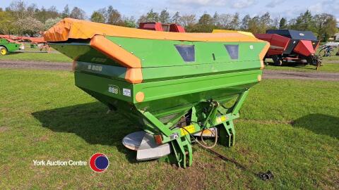 Amazone ZAM 1200 SBS twin disc fertiliser spinner c/w L1000 extension hopper and cover