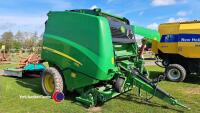 John Deere 990 baler, retirement sale, 15,700 bales, 2013, screen and manuals in office