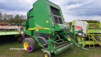 John Deere 592 round baler, spares and manual in office