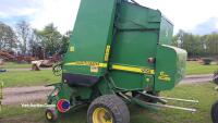 John Deere 592 round baler, spares and manual in office - 3