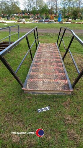 Steel stair case