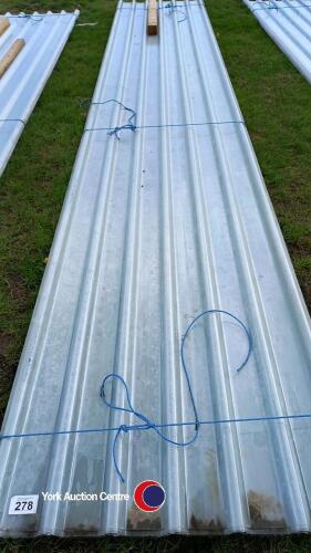12 x 5800m box profile roof lights, new
