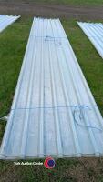 12 x 5800m box profile roof lights, new - 2