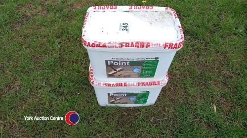 2 x 20kg tubs all weather epoxy jointing mortar