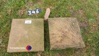 2 x pier caps 400mm x 400mm