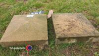 2 x pier caps 400mm x 400mm - 2