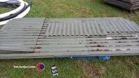 26 x corrugated sheets and off cuts green