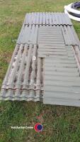 26 x corrugated sheets and off cuts green - 2