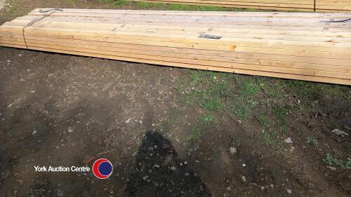 Quantity of 4 x 2 eased edge timber at 4.8m long