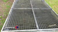 10 x galvanised 7ft x 6ft heavy duty 2in mesh panels