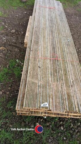 23 x 3.8m reclaimed anti slip decking boards