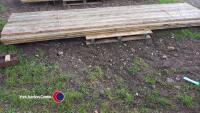 23 x 3.8m reclaimed anti slip decking boards - 2